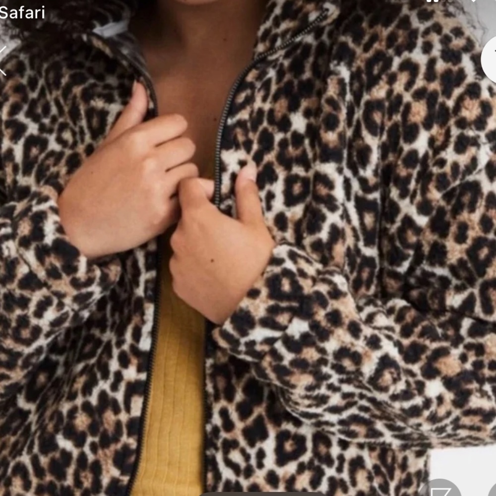 CHEETAH FUZZY OUTERWEAR